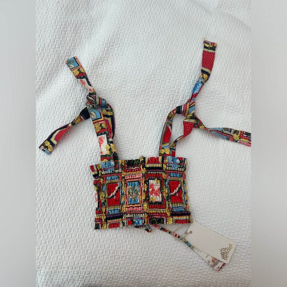 Agua Bendita Ava Voila Swim Top For Kids Size 2 - Picture 2 of 12
